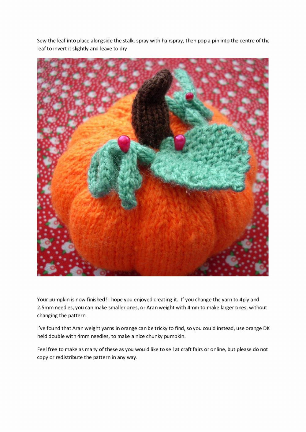 Natural Halloween Pumpkins crochet pattern