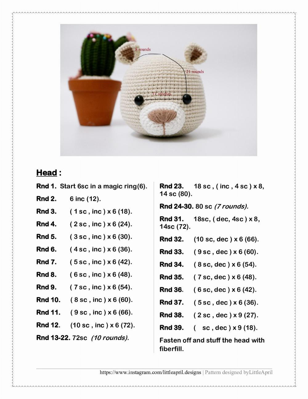 Neil Lion doll crochet pattern