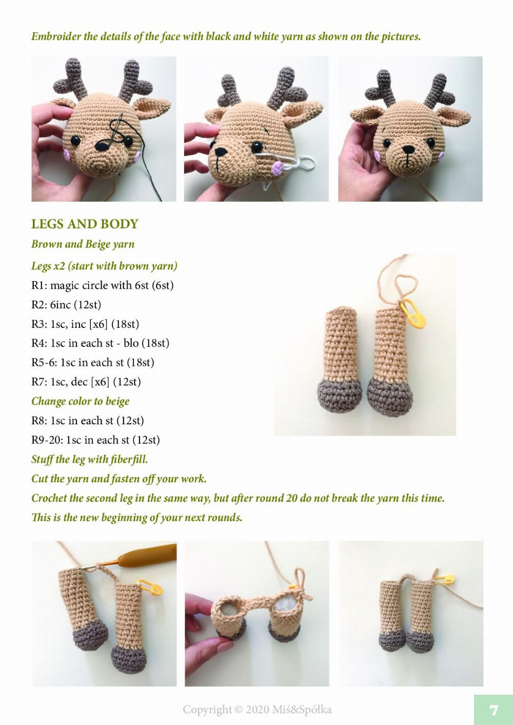 OLIVER THE REINDEER CROCHET PATTERN