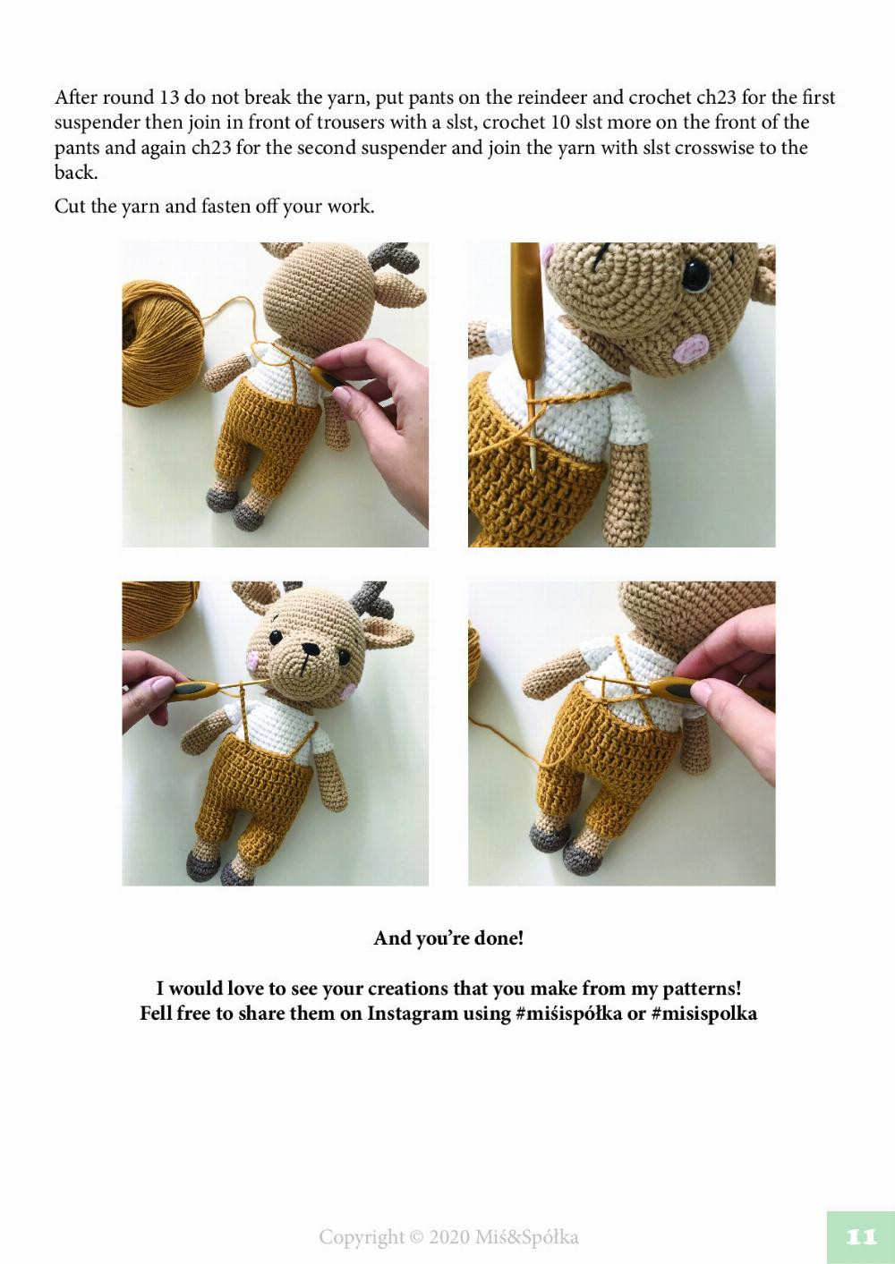 OLIVER THE REINDEER CROCHET PATTERN