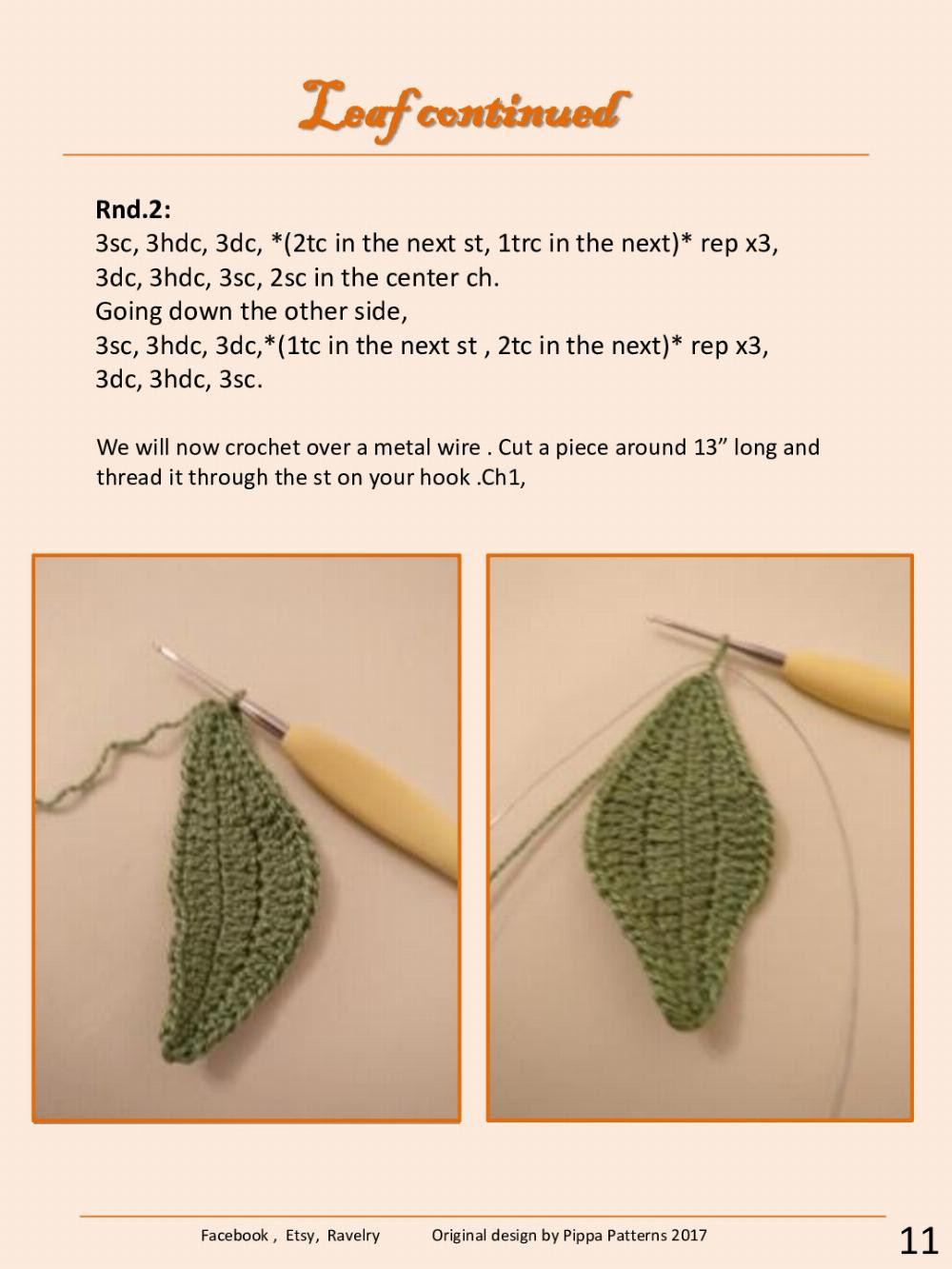 Orange Tree Pattern and Instructions