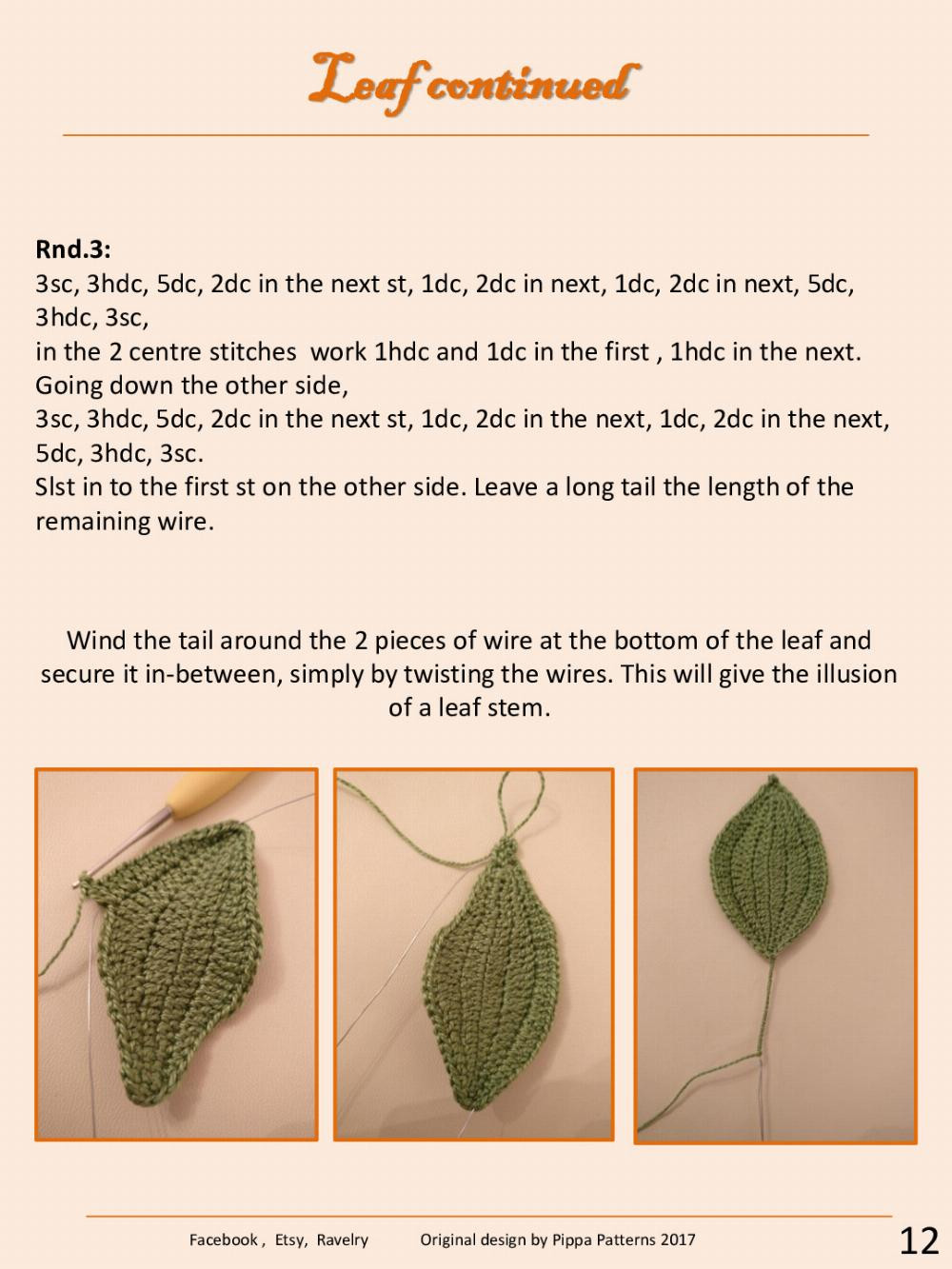 Orange Tree Pattern and Instructions