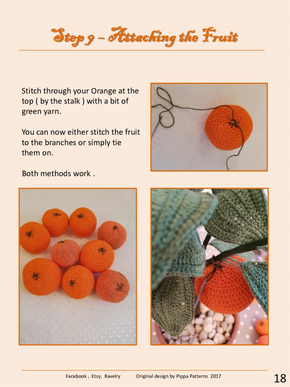 Orange Tree Pattern and Instructions