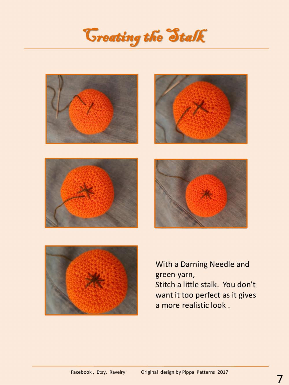 Orange Tree Pattern and Instructions