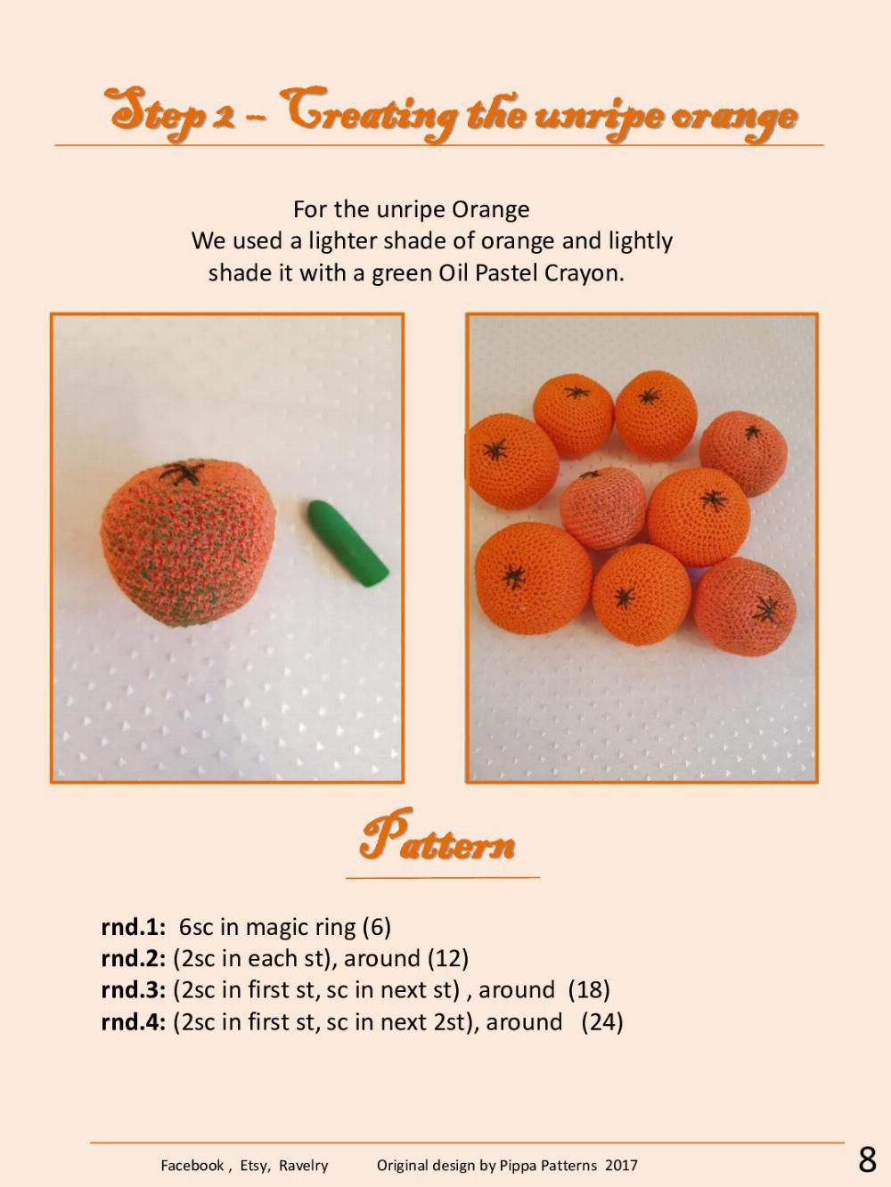 Orange Tree Pattern and Instructions