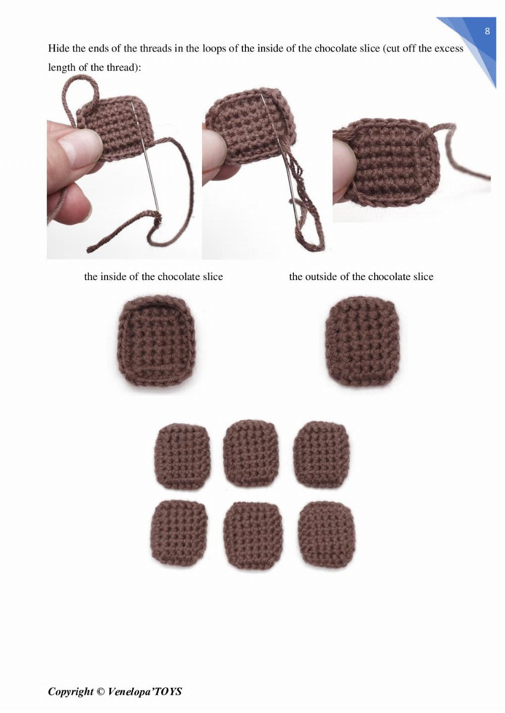 Pattern «Chocolate Bar» keychain