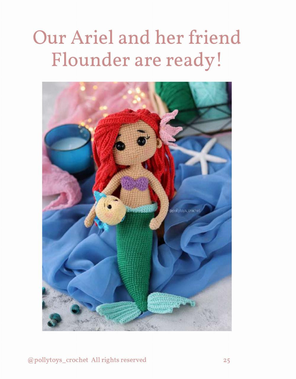 PATTERN CROCHET DOLL ARIEL, THE LITTLE MERMAID