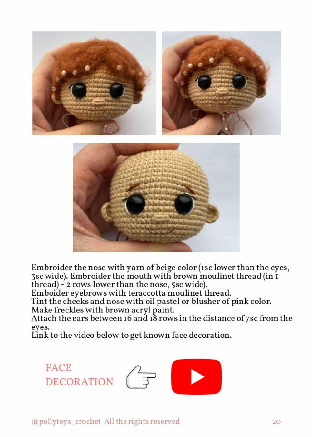 PATTERN CROCHET DOLL RON WEASLEY AND SCABBERS