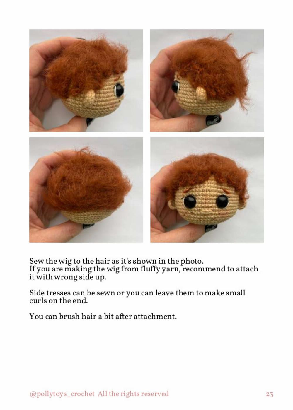 PATTERN CROCHET DOLL RON WEASLEY AND SCABBERS