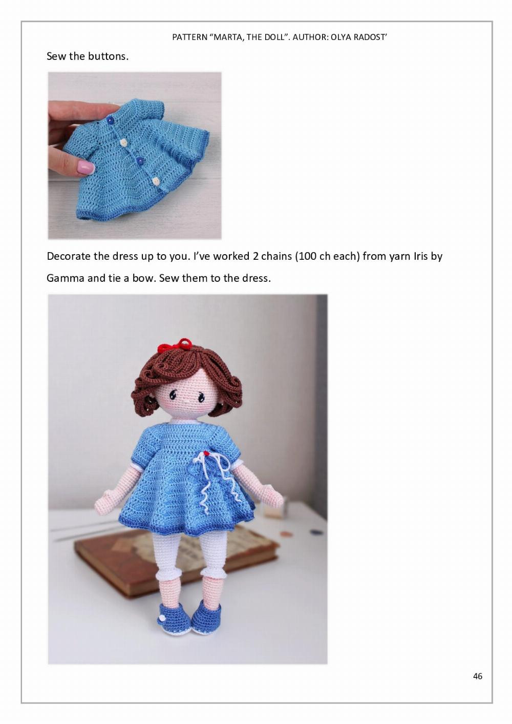 PATTERN “MARTA, THE DOLL”.