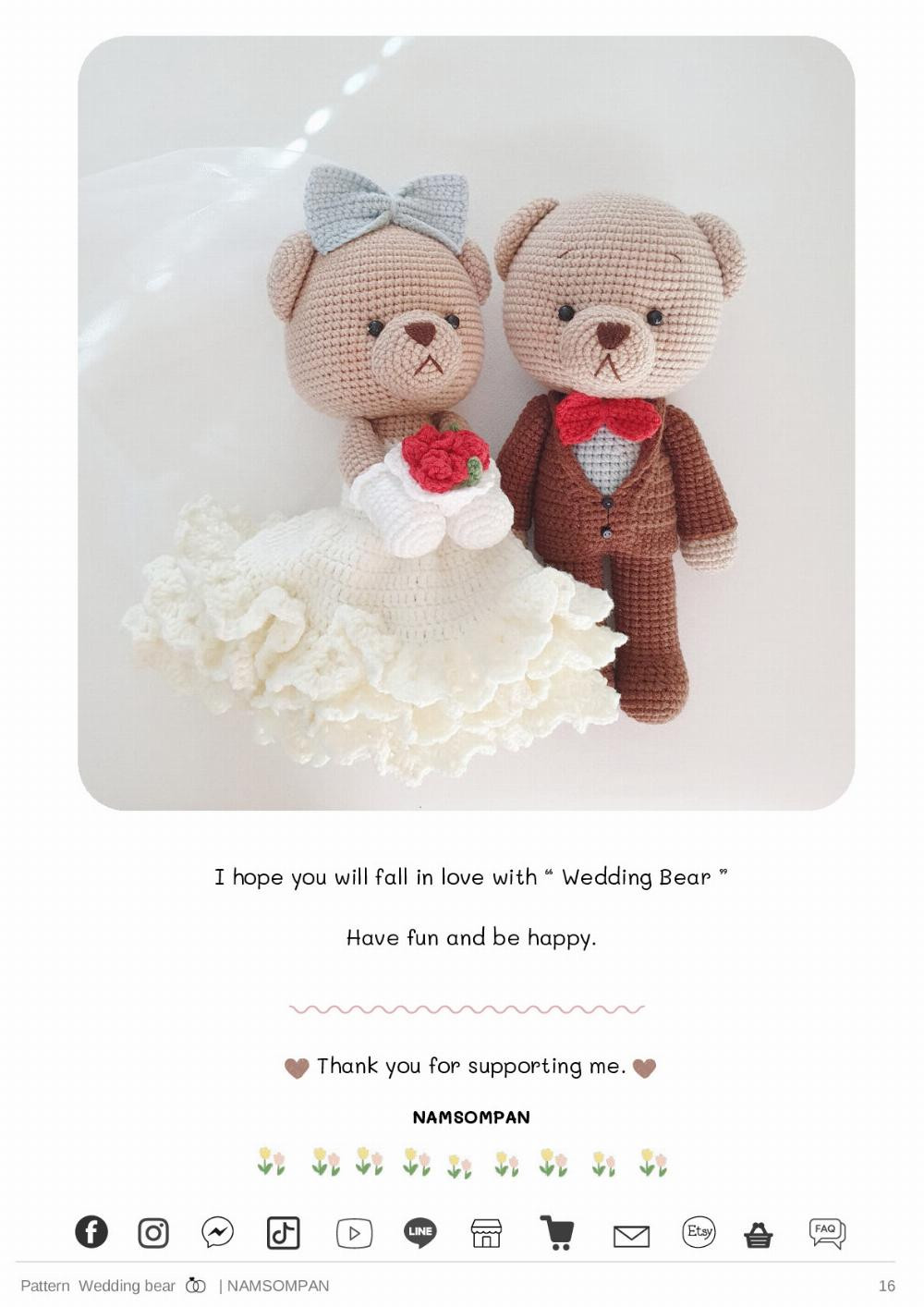 pattern wedding bear