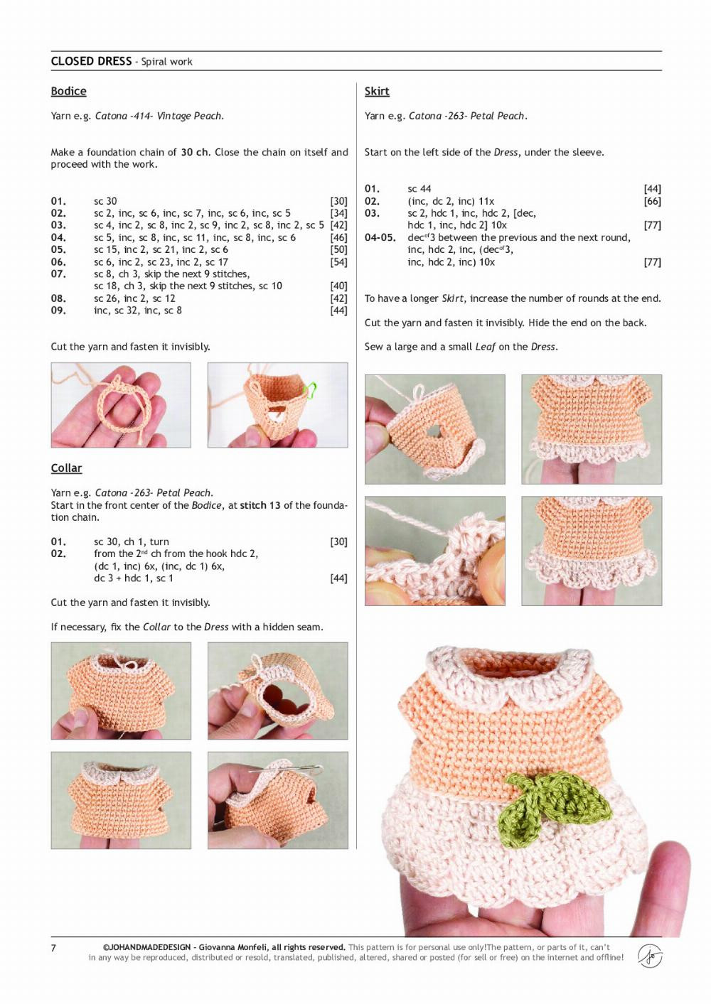 Peach & Coco rabbit crochet pattern