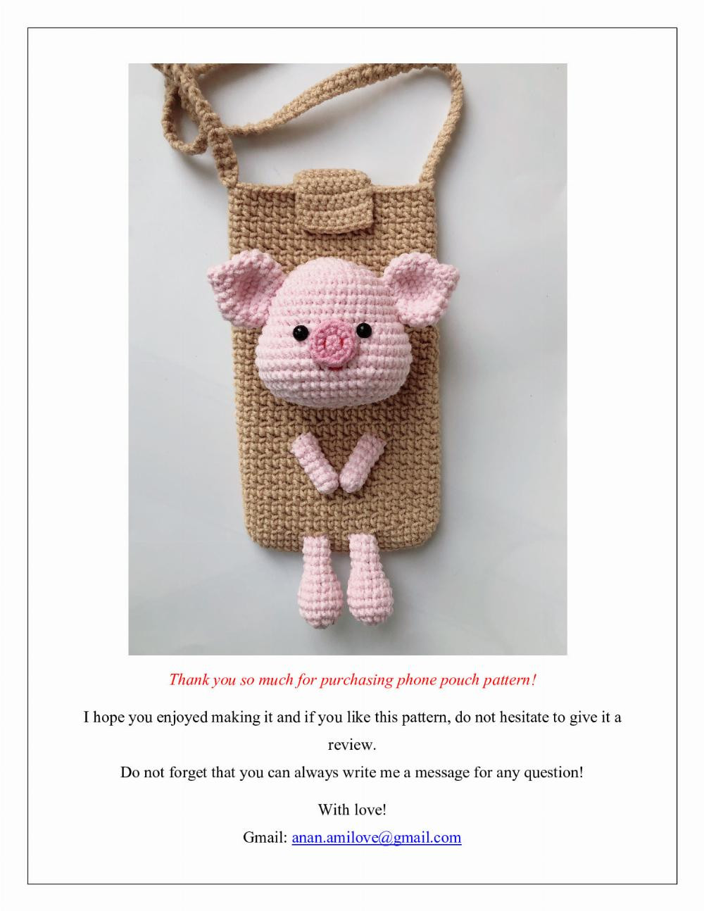 Pig Phone Pouch