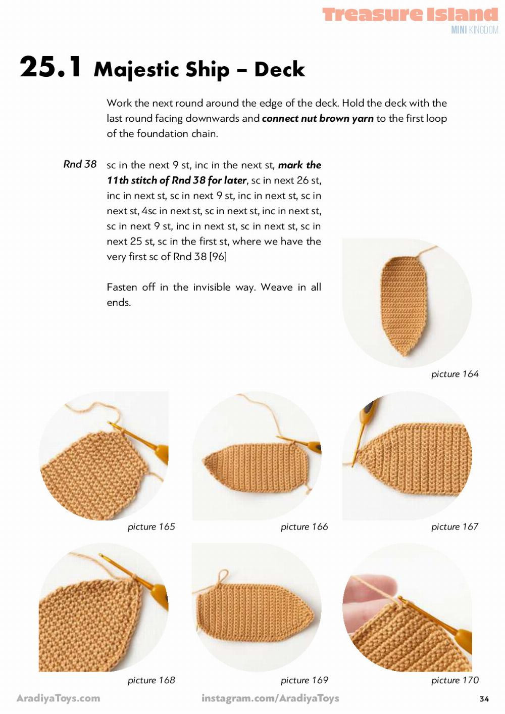 pirat ship crochet pattern