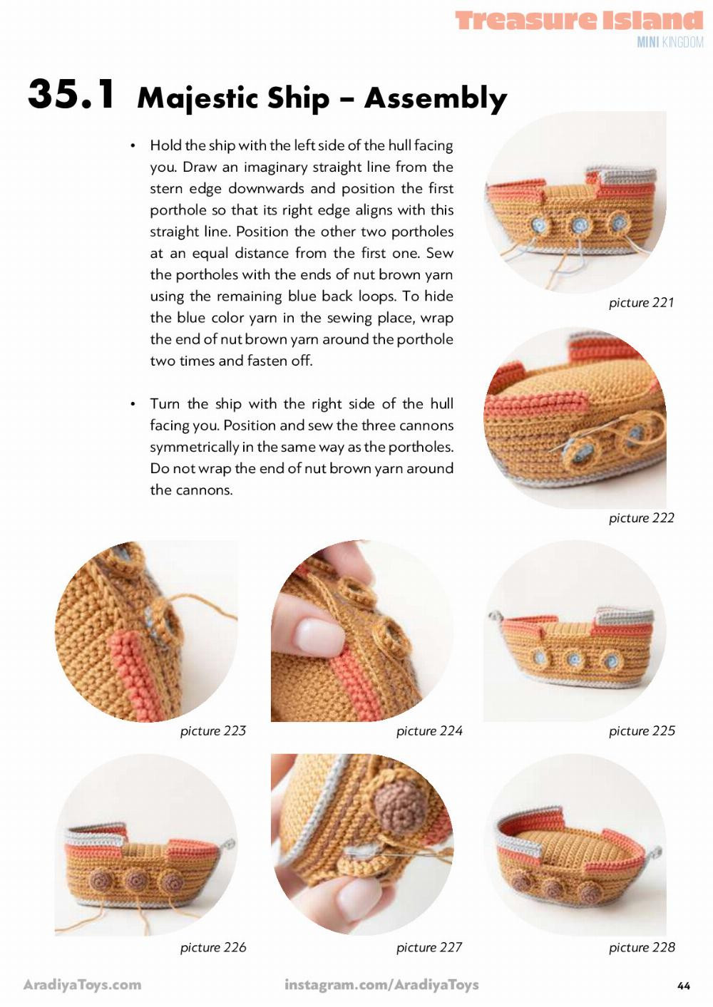 pirat ship crochet pattern