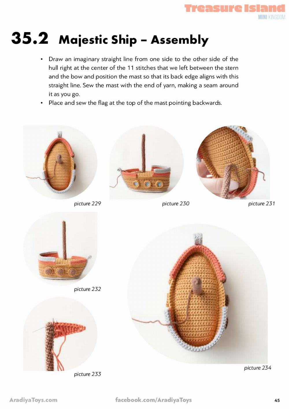 pirat ship crochet pattern