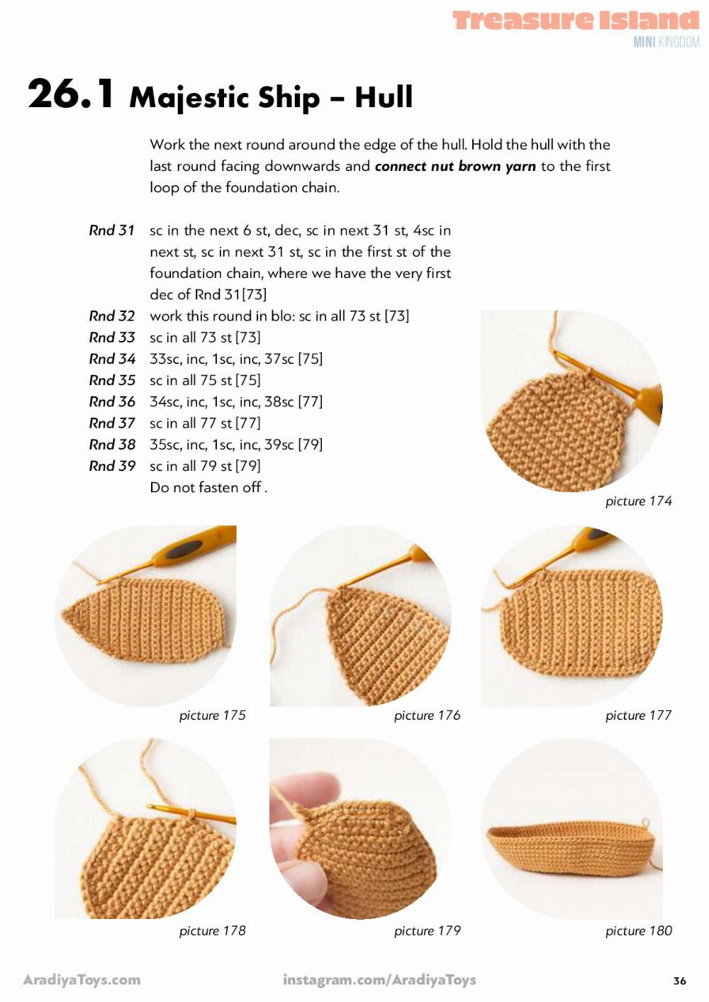 pirat ship crochet pattern