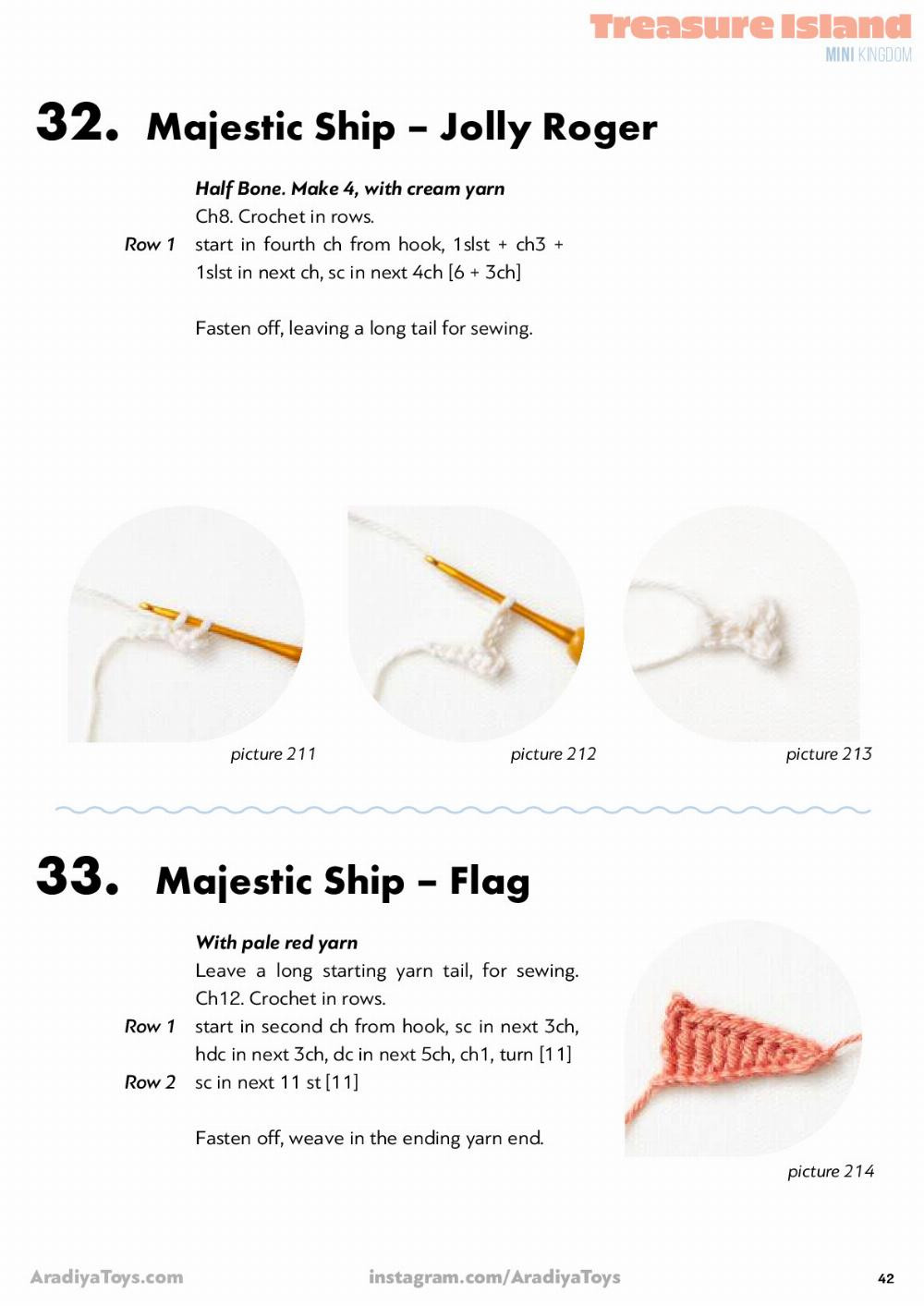 pirat ship crochet pattern