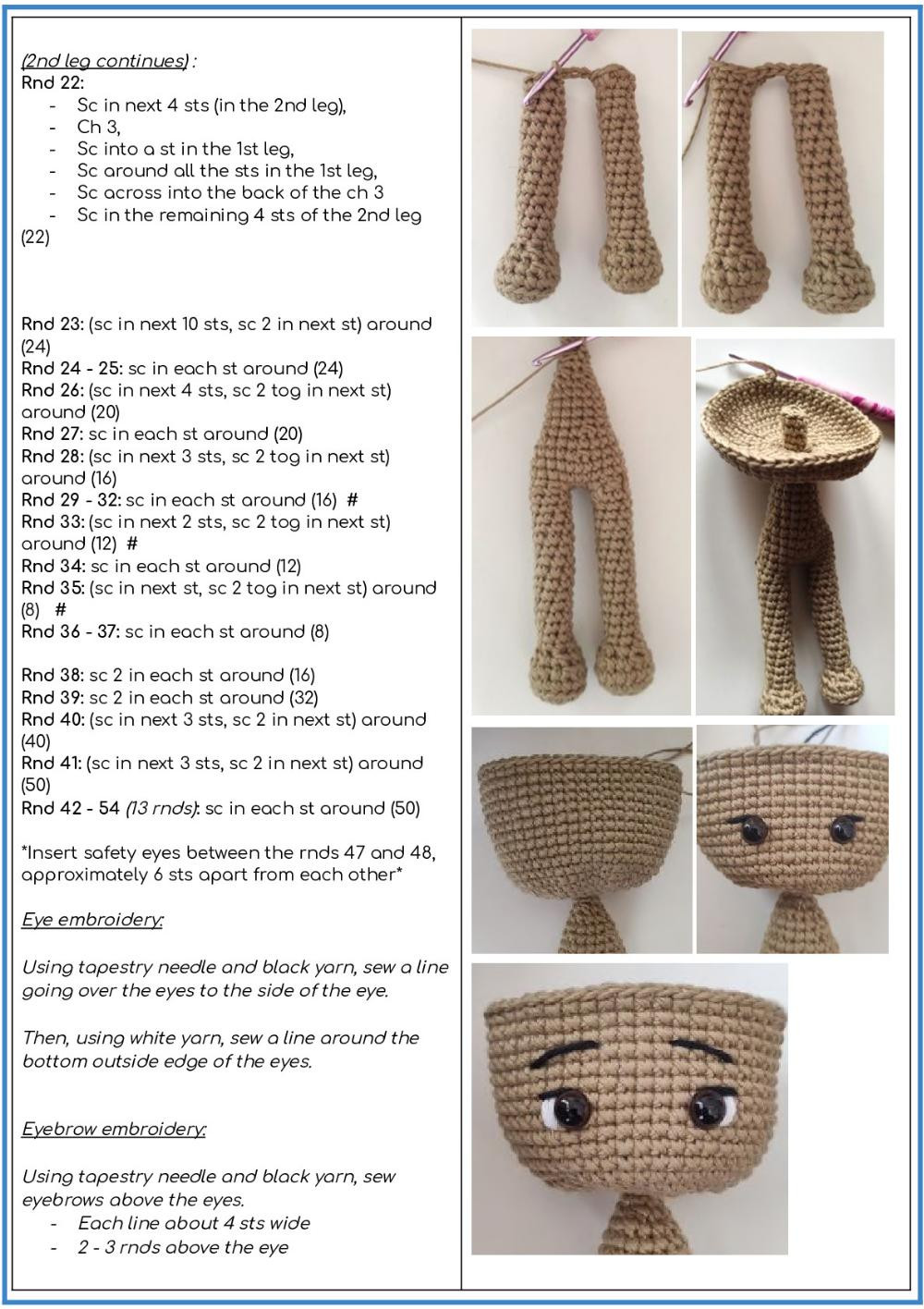 pocahontas doll crochet pattern