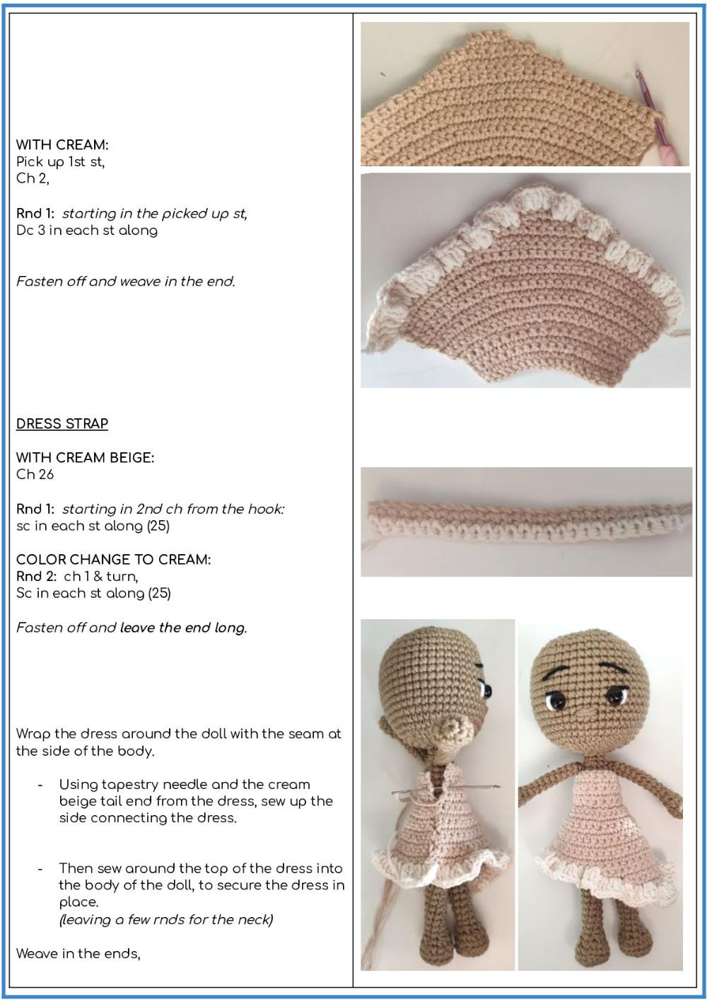 pocahontas doll crochet pattern