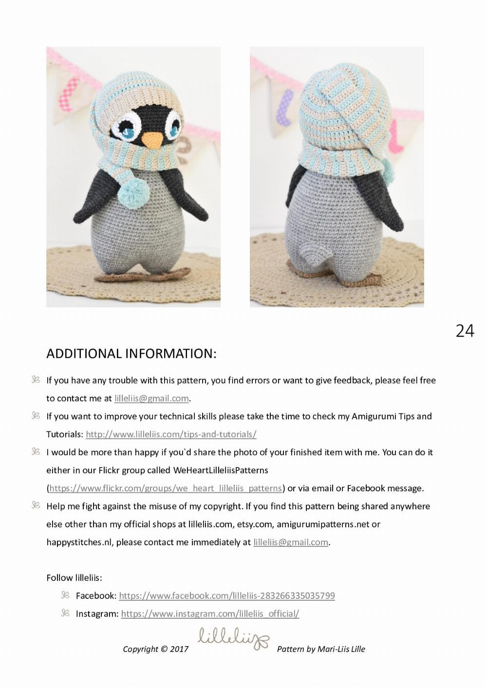 pompom hat penguin