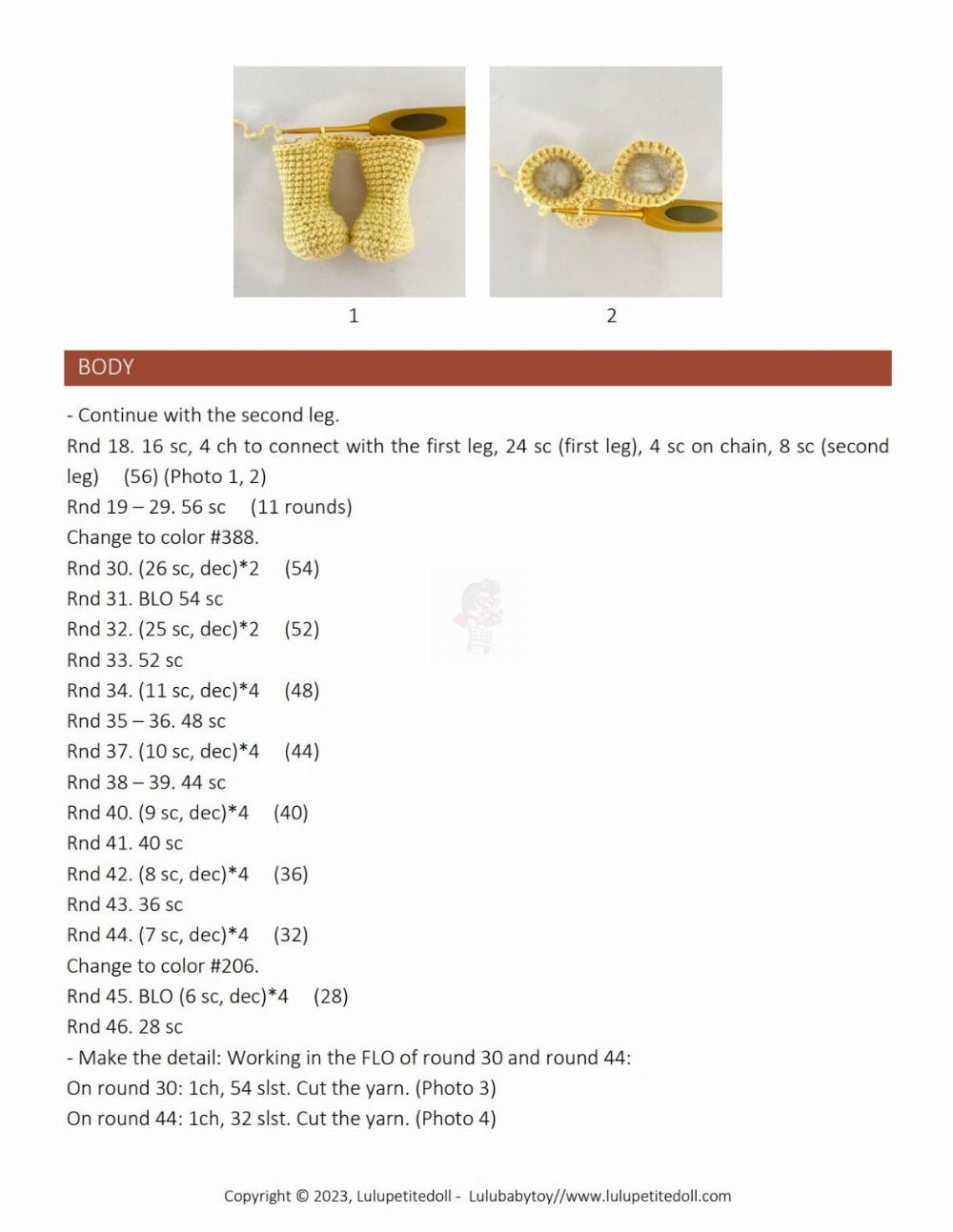 POOH – WINNIE THE POOH Crochet pattern