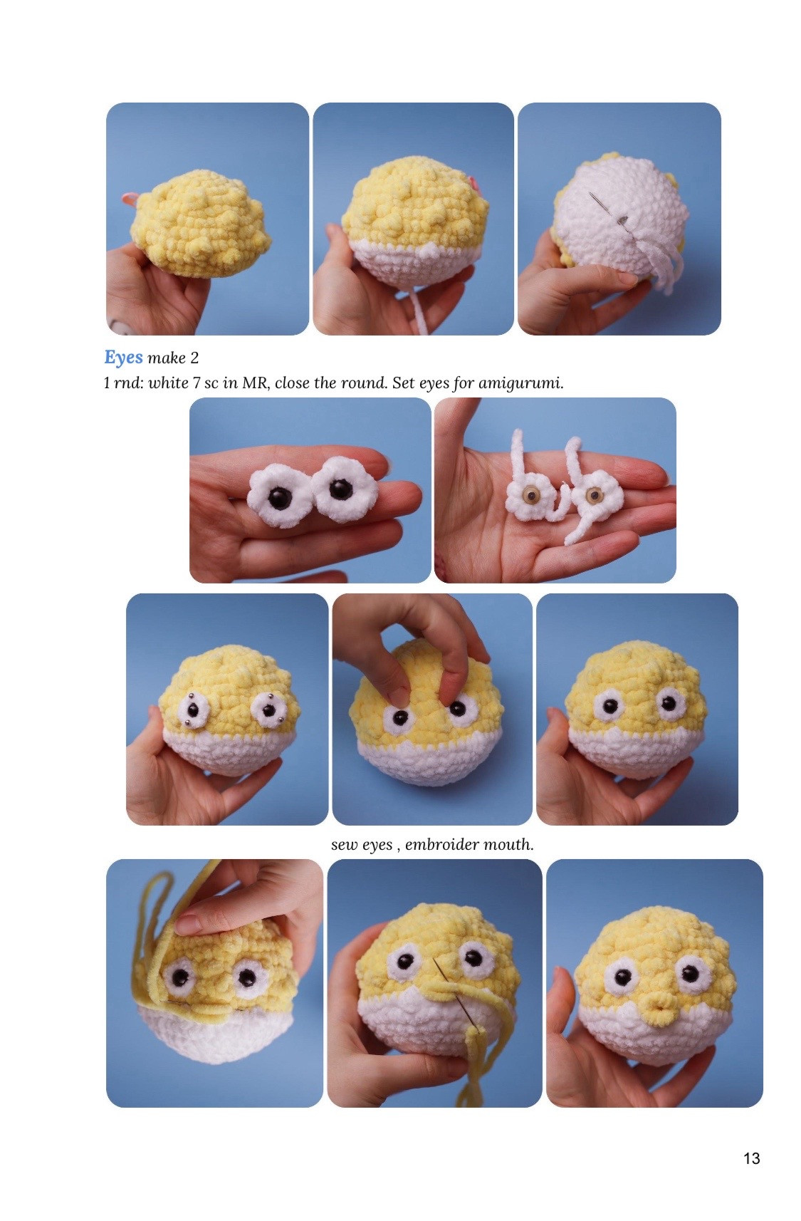 puffer fish amigurumi crochet pattern