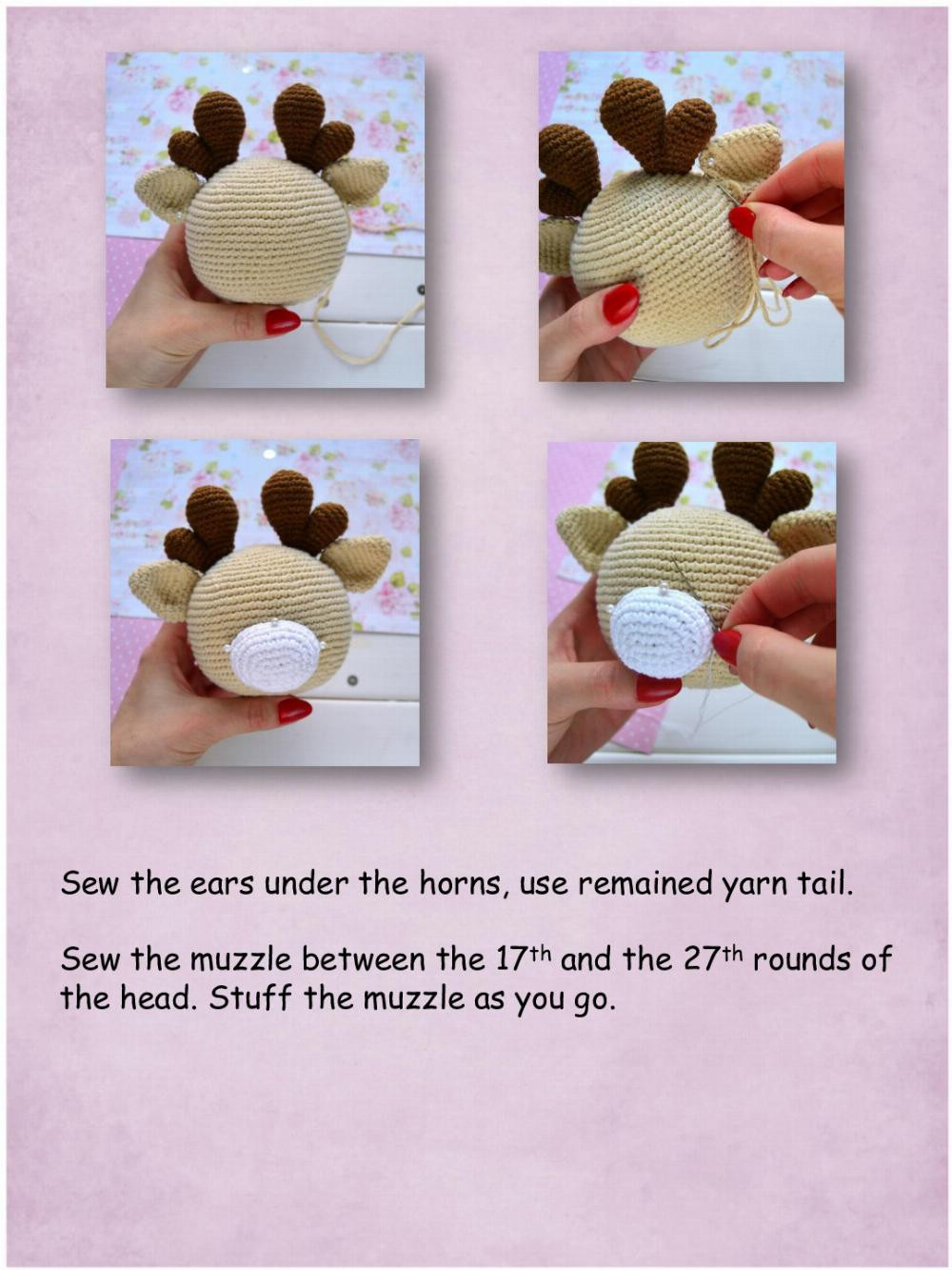 reindeer crochet pattern cotton comforter and a teething toy