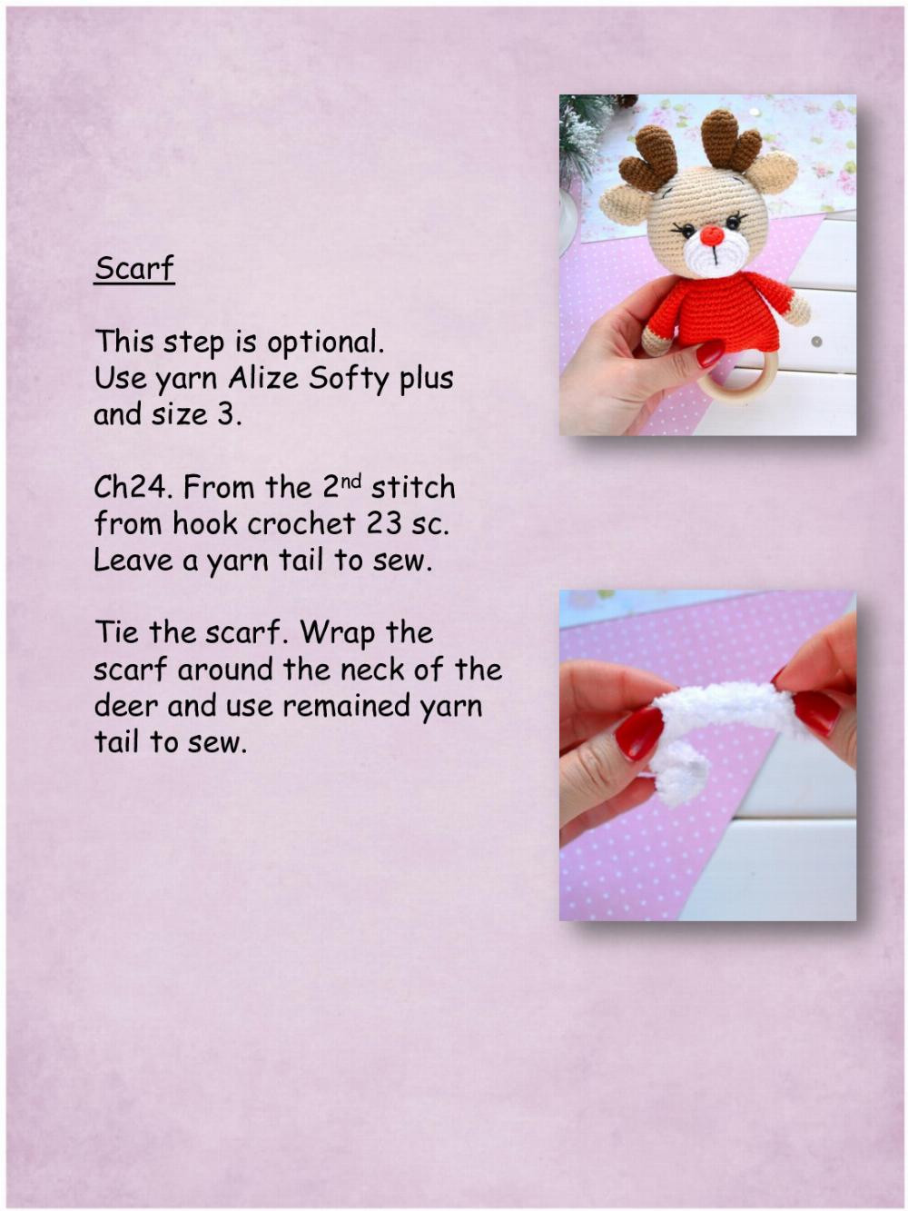 reindeer crochet pattern cotton comforter and a teething toy