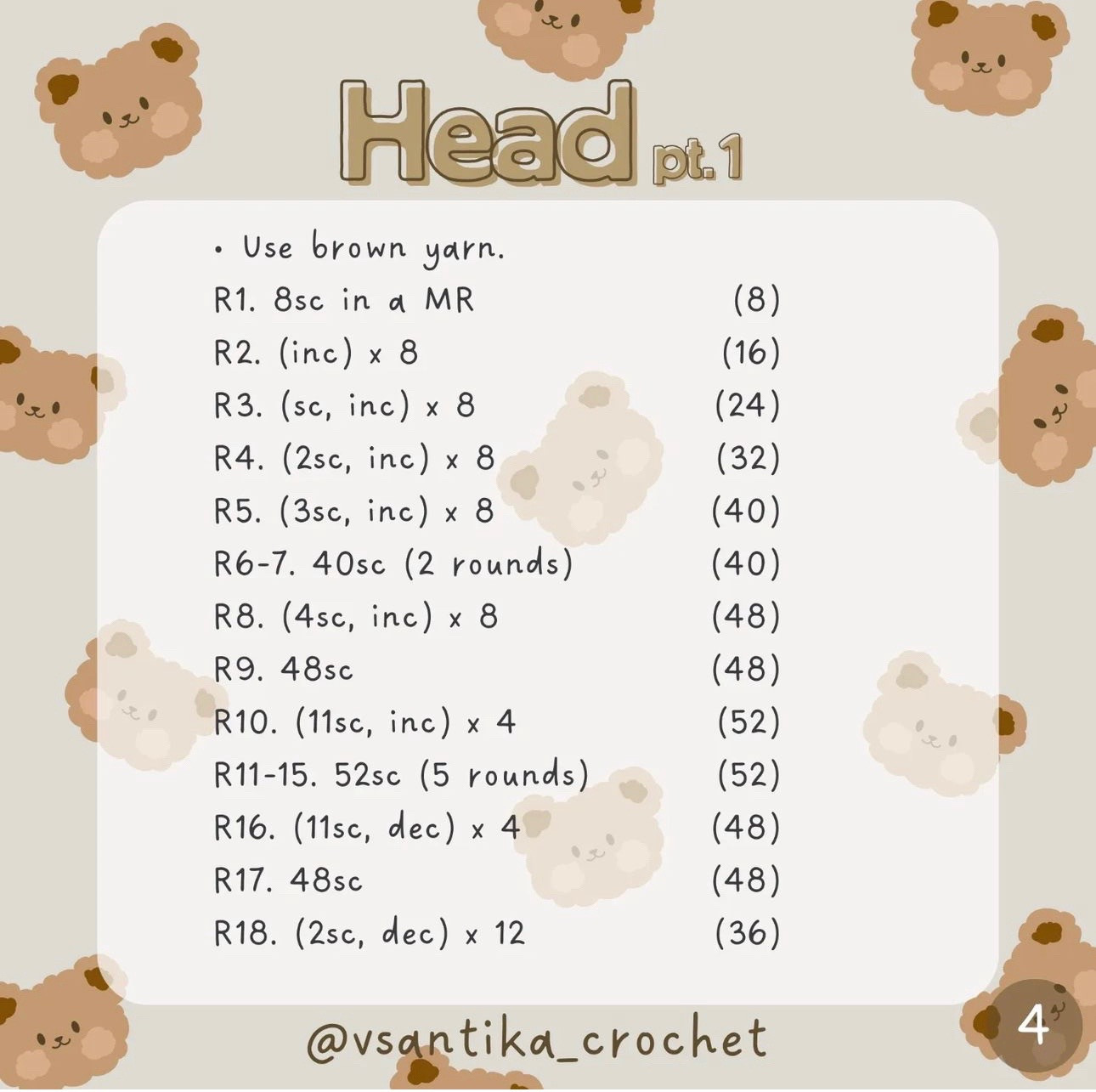 rilakkuma free pattern bear