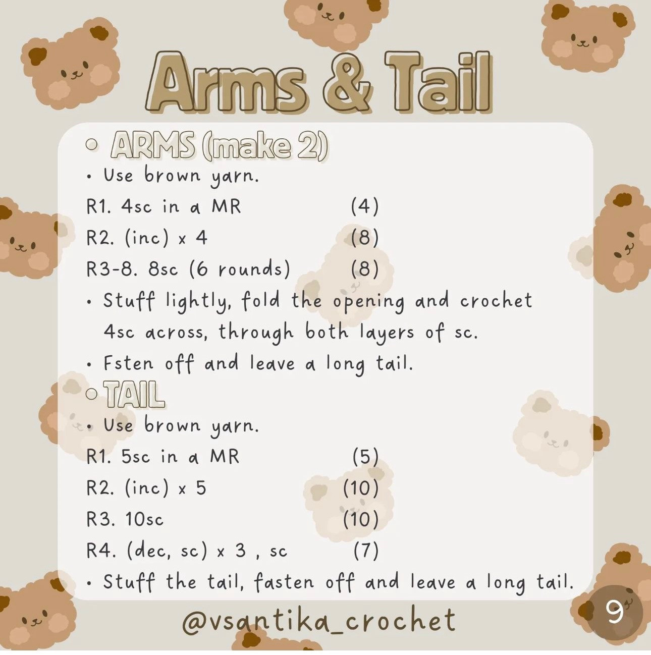 rilakkuma free pattern bear