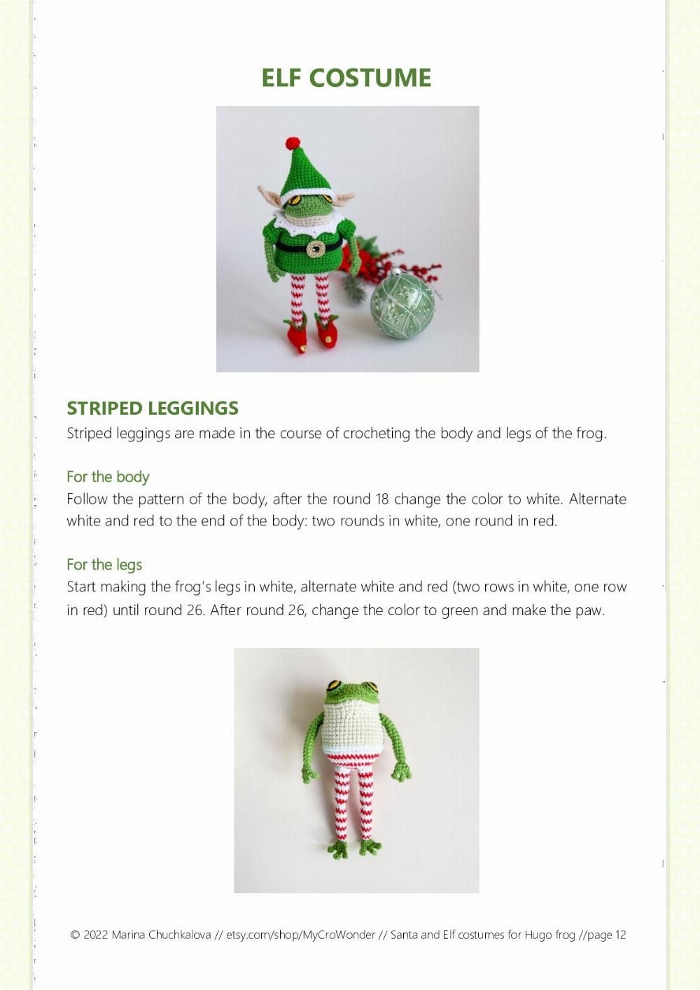 santa and custumers for hugo frog