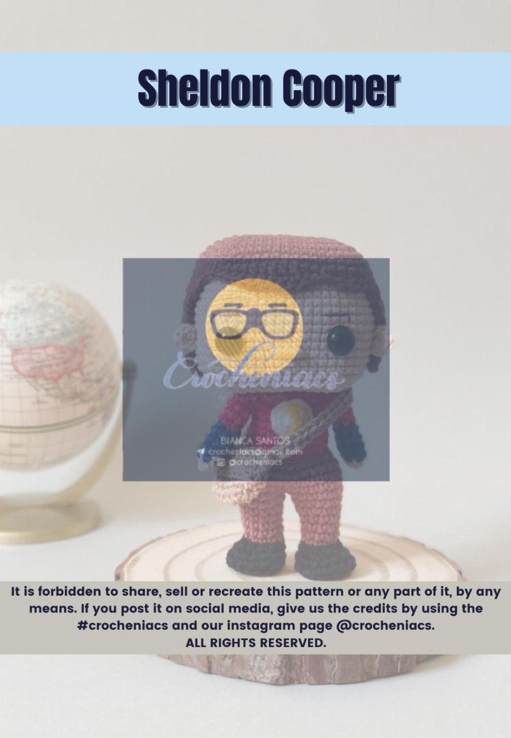 sheldon cooper doll crochet pattern