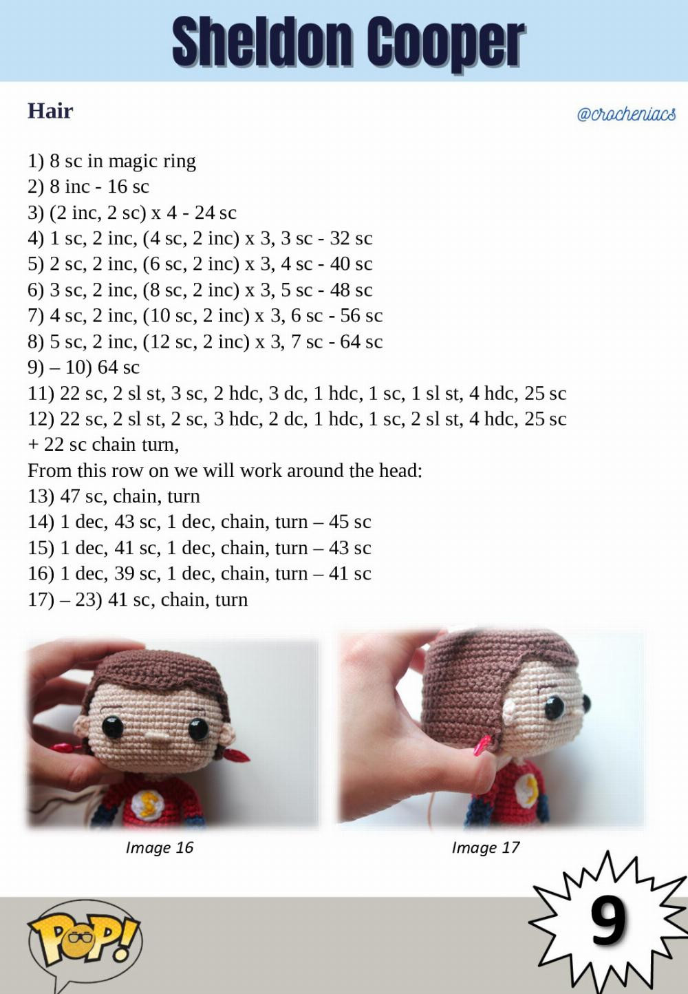 sheldon cooper doll crochet pattern