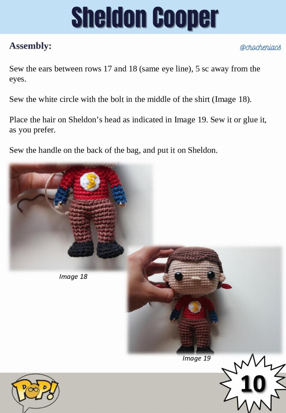 sheldon cooper doll crochet pattern