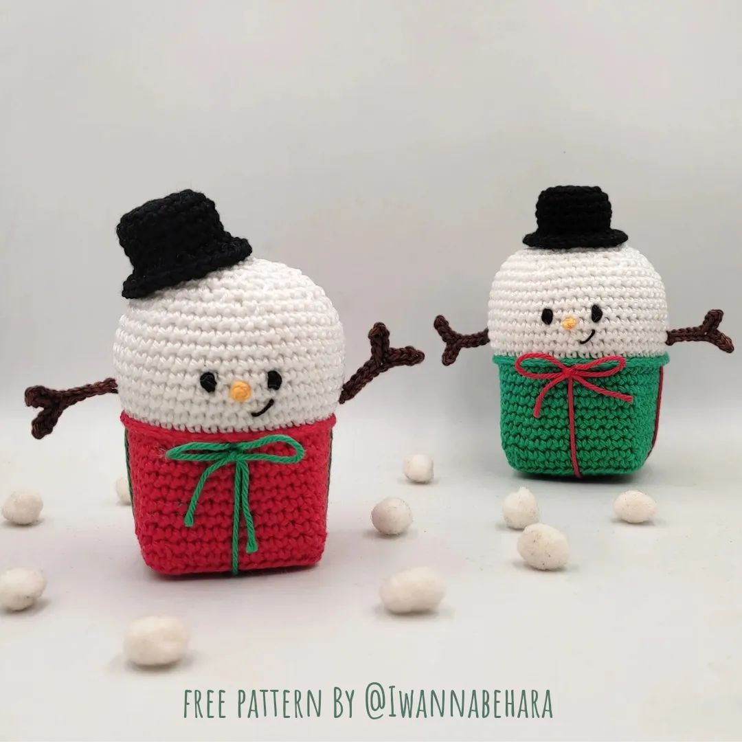 snowman in a gift box