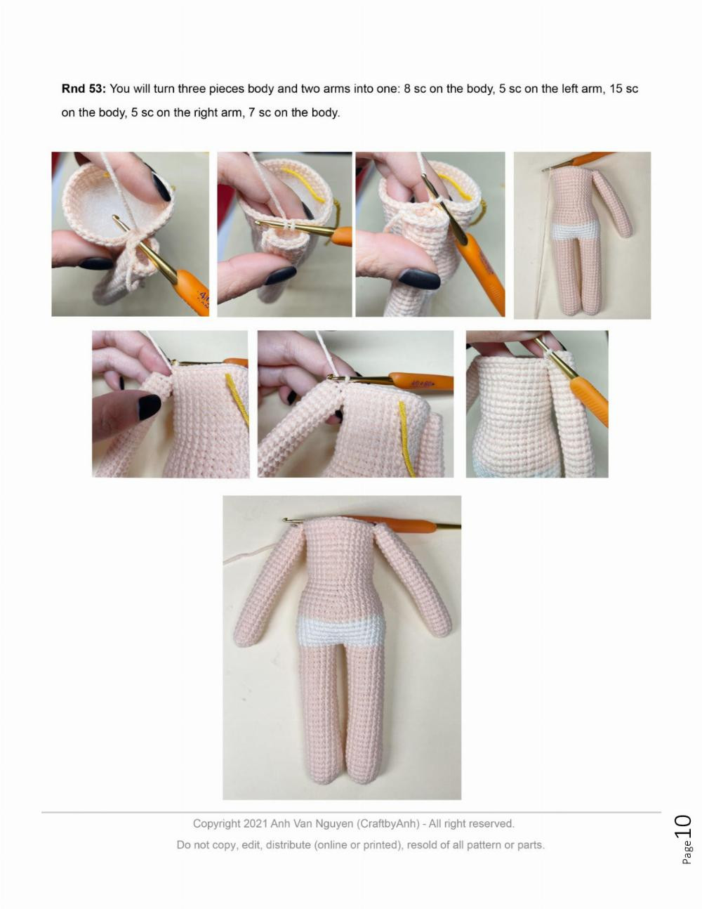 sophia the american doll amigurumi doll pattern