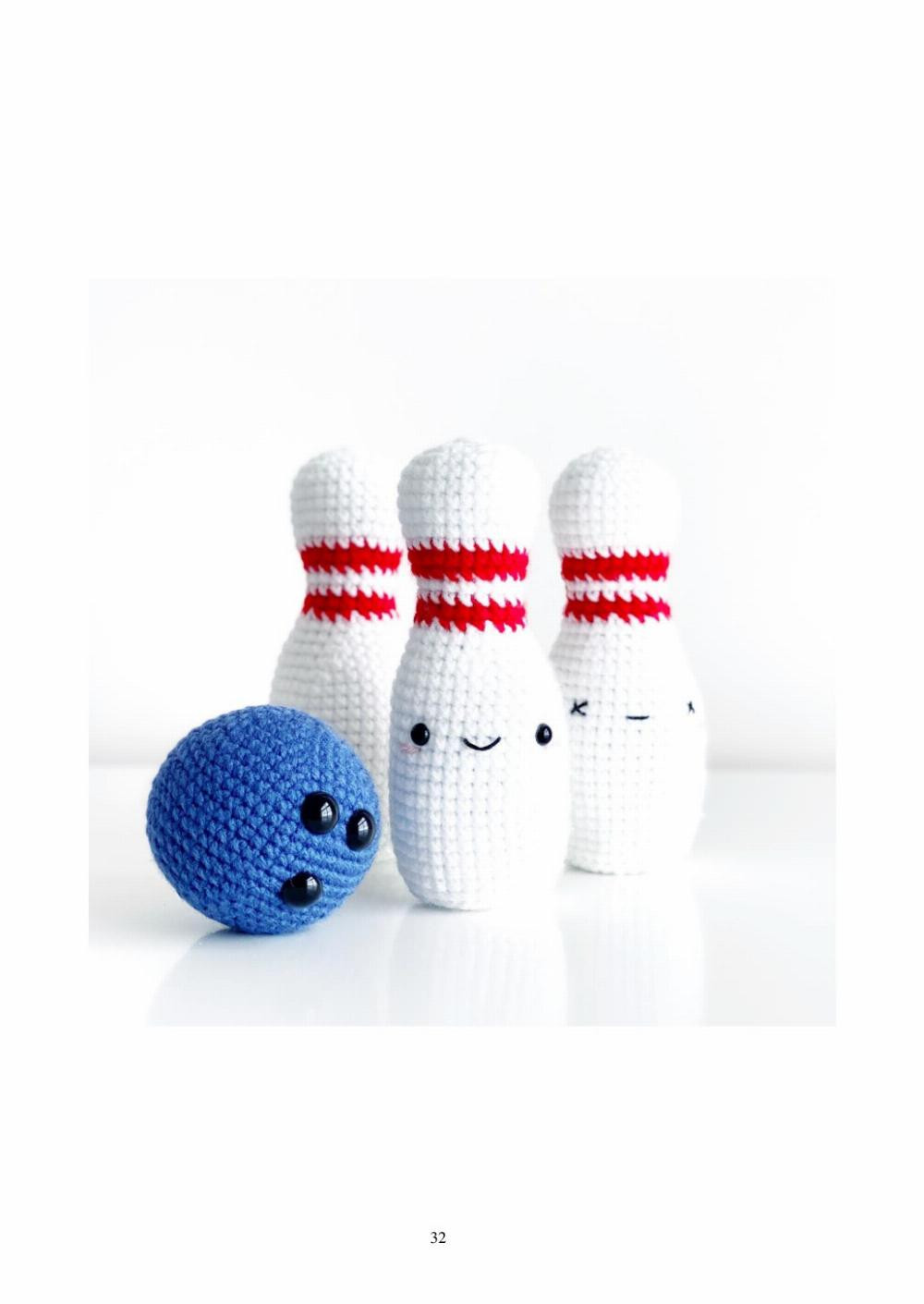 sports, Crochet patterns for sports equipment, balls, baseballs, golf clubs, basketballs, rugby balls, hockey, tennis balls, soccer balls, bowling