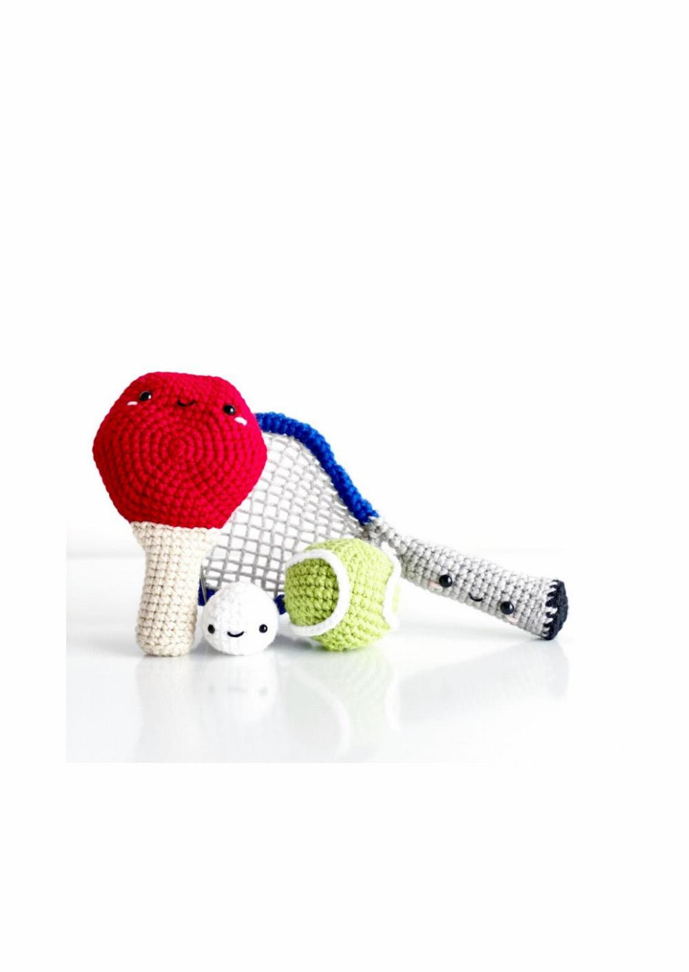 sports, Crochet patterns for sports equipment, balls, baseballs, golf clubs, basketballs, rugby balls, hockey, tennis balls, soccer balls, bowling