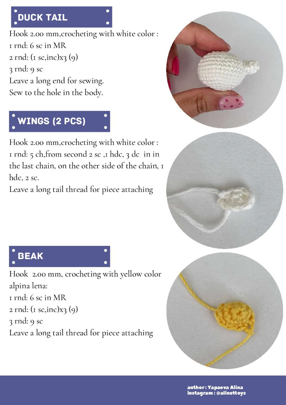 STITCH crochet pattern with a chick