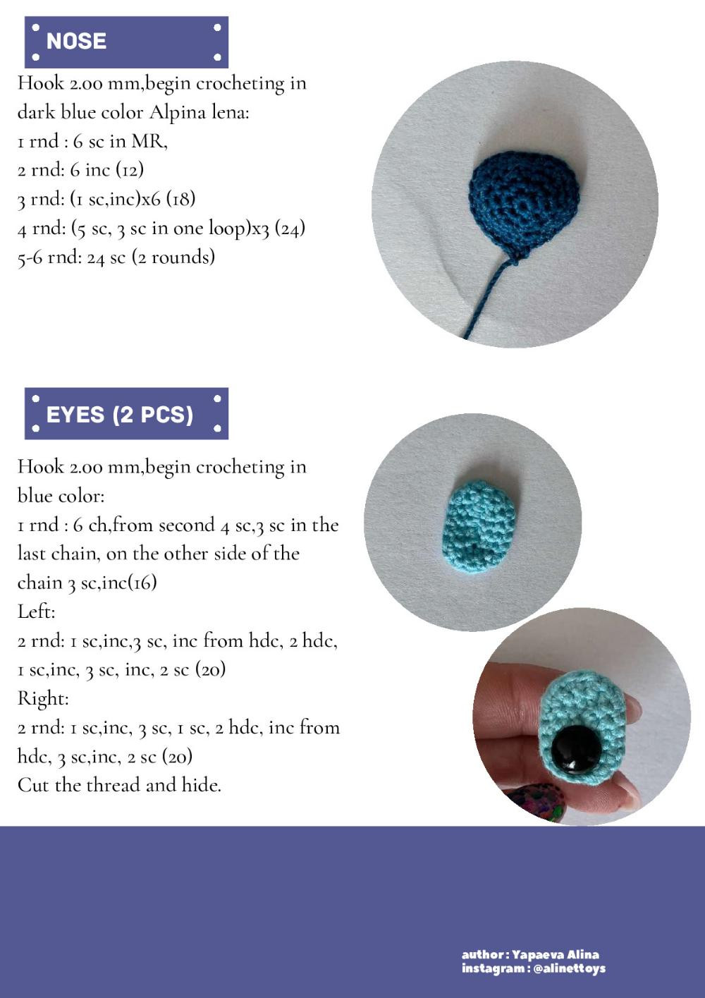 STITCH crochet pattern with a chick