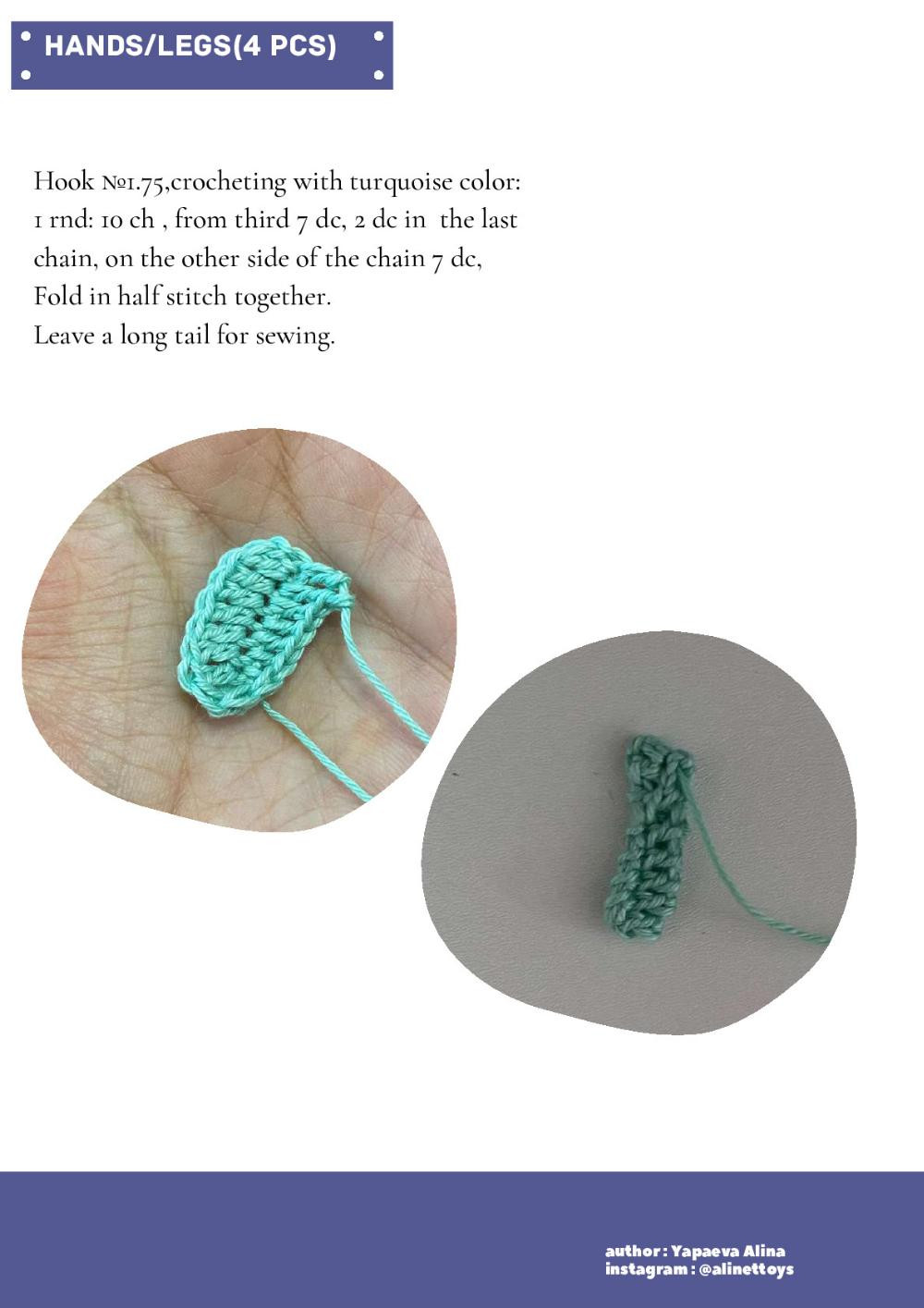 STITCH crochet pattern with a chick