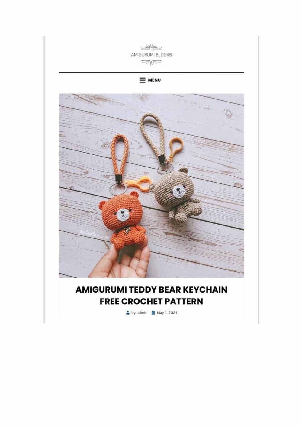 Teddy Bear Keychain