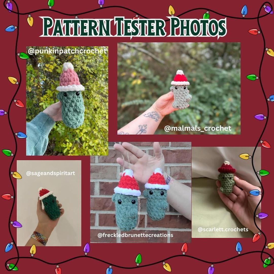 the christmas pickle no sew crochet pattern