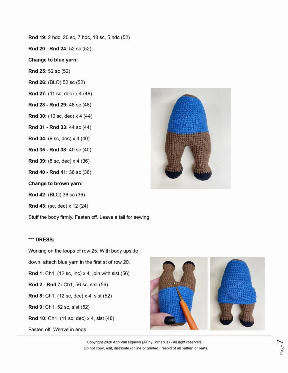 the female doctor bear crochet pattern