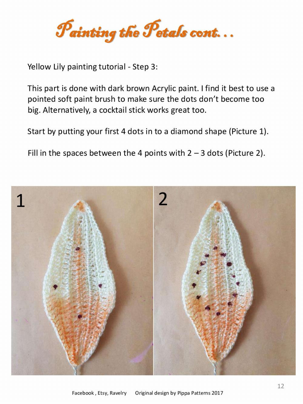 Tiger Lily Pattern and Instructions