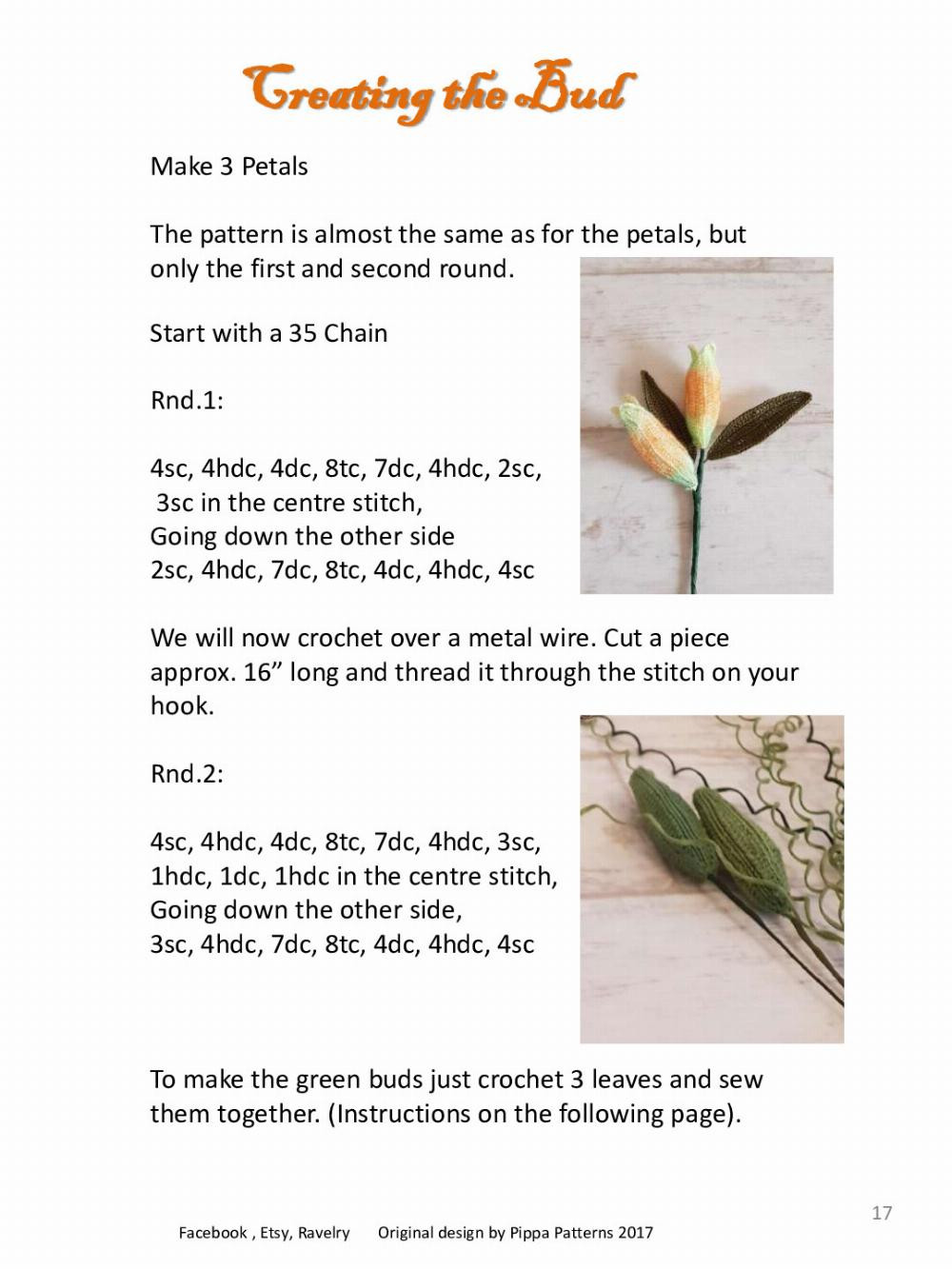 Tiger Lily Pattern and Instructions