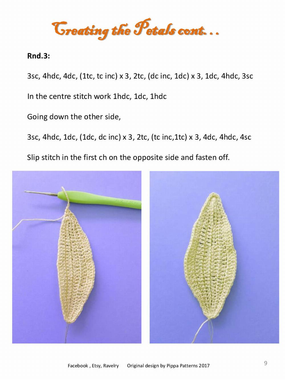 Tiger Lily Pattern and Instructions