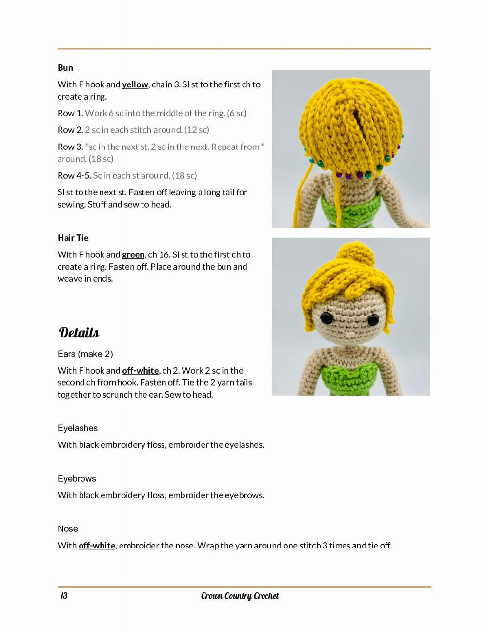 tinker bell crochet pattern