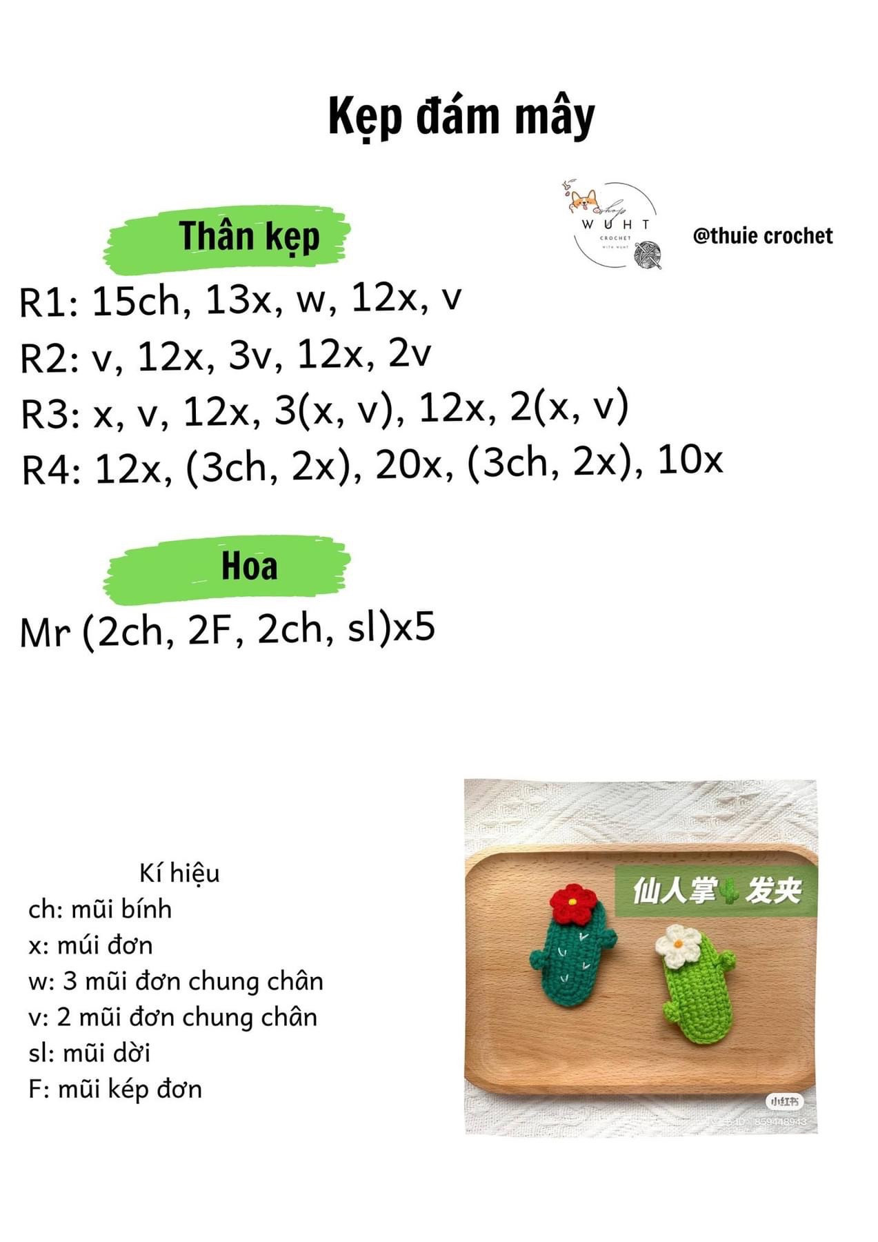 Tổng hợp 7 chart kẹp tóc, kẹp tóc đám mây, kẹp tóc cây xương rồng, kẹp tóc dâu tây, kẹp tóc cây kẹo, kẹp tóc heo, kẹp tóc kem dâu